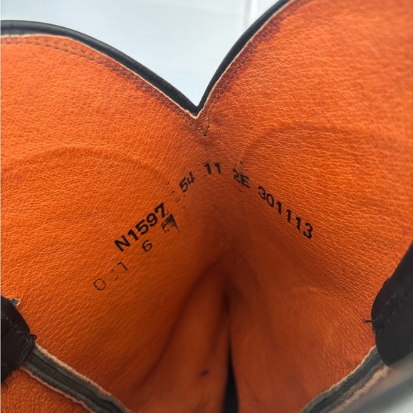 Lucchese Black Ranch Hand Leather Cowboy Boots - Picture 3 of 7